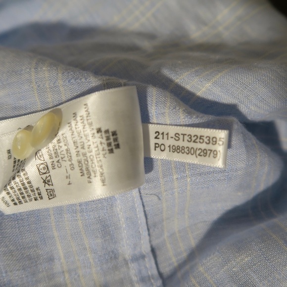 Tommy Bahama Ventana Plaid Linen Shirt Button Down Lagenlook Resort Cruise Large - Picture 7 of 11